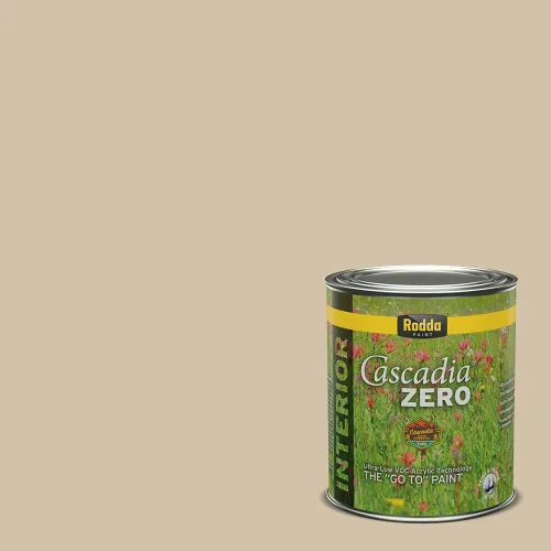 Vista 171 de Rodda Paint CASCADIA ZERO - Pintura plana e imprimación para interiores en uno, cuarto de galón, piel bronceada