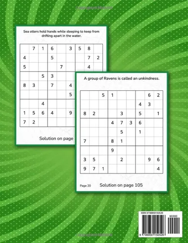 Vista 2 de Sudoku 100 large print challenges for beginners. Bonus content on every page.