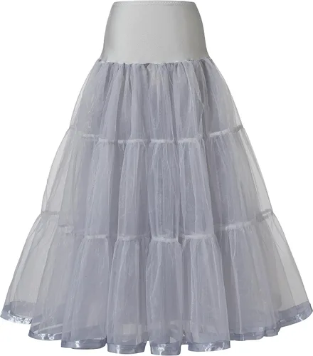 Vista 7 de Enaguas largas hasta el tobillo para mujer, tallas grandes, para boda, falda de crinolina para baile de graduación, vestido de novia de noche