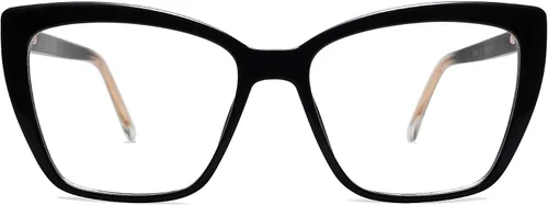 Vista 4 de AMOMOMA Trendy TR90 Gafas de Lectura Grandes con Filtro de Luz Azul para Mujeres, Elegantes Gafas Cuadradas Tipo Ojo de Gato AM6031
