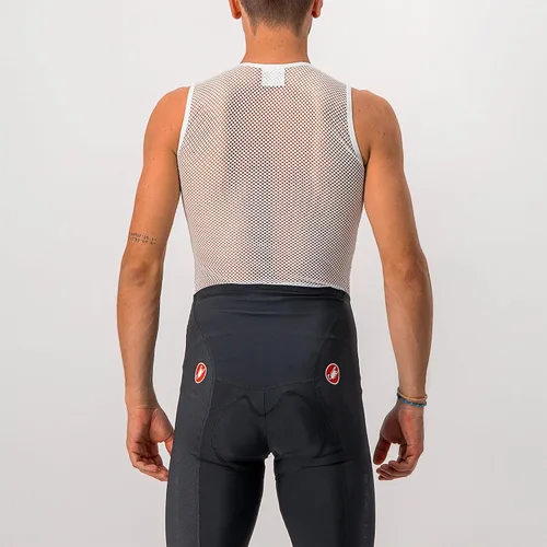 Vista 4 de Castelli Core Mesh 3 sin mangas Baselayer - Hombre Blanco