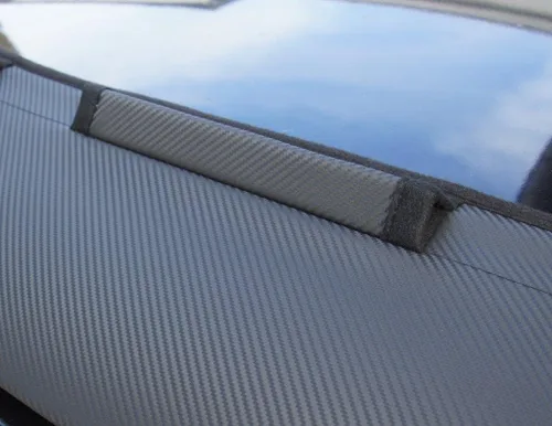 Vista 6 de AB3-00424 Brasier de capucha con aspecto de fibra de carbono, compatible con Nissan 370Z desde 2009 NISMO Front End Nose Mask Bonnet Bra