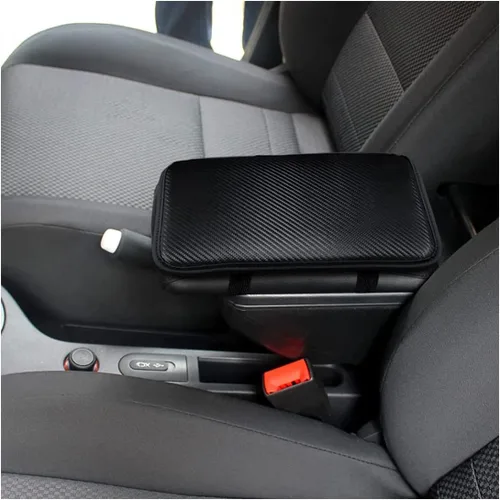 Vista 16 de Ziciner Almohadilla de cuero para reposabrazos de consola central de automóvil, protector impermeable de PU para caja de asiento de automóvil