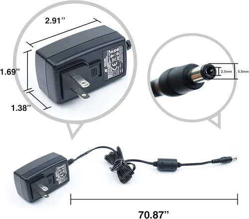 Vista 3 de Plustek Adaptador de corriente 24V 1.25A para OpticPro A320L, OpticBook A300 Plus, SmartOffice PS506U, PS3140U, PS3180U uso