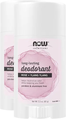 Vista 7 de NOW Solutions, Desodorante en barra de larga duración, Rose Ylang Ylang, 2.2 oz