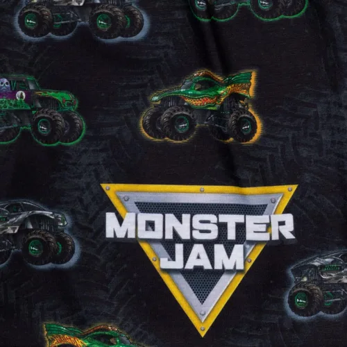 Vista 7 de Monster Jam Trucks Grave Digger SizeRangeDescription1 Camisas de pijama y pantalones cortos de pijama TallaDescription1