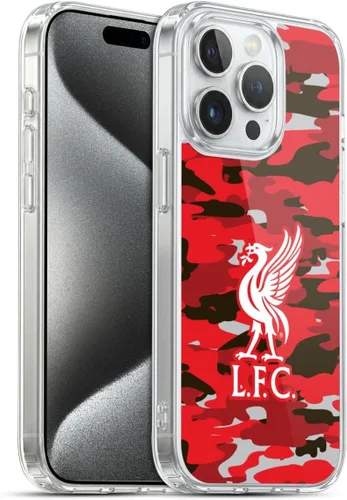 Vista 42 de Head Case Designs Funda de gel con licencia oficial del Liverpool Football Club Away Colourways Crest Camou [protección de grado militar] compatible