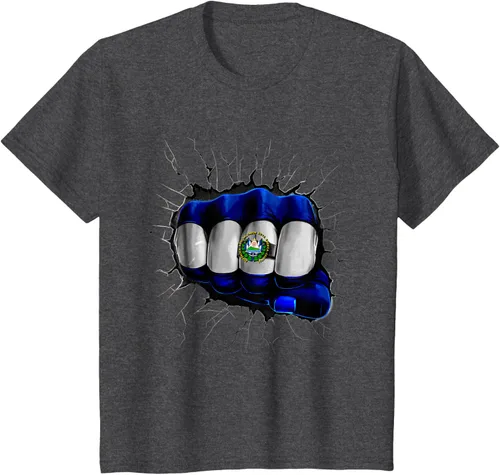 Vista 11 de Camiseta Salvadoreña Bandera de El Salvador