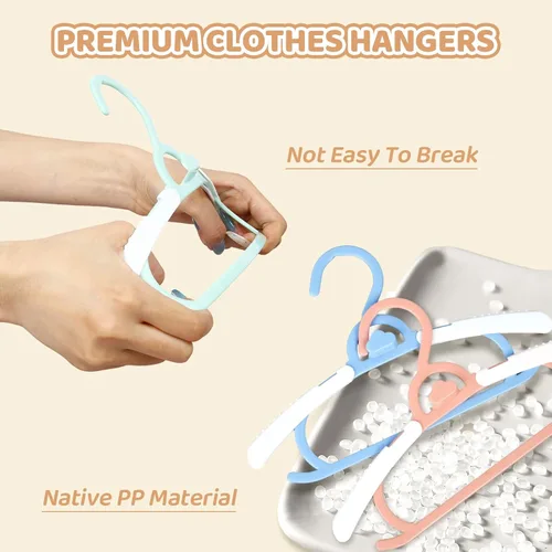 Vista 7 de Paquete de 30 perchas para ropa de bebé de 10 a 14 pulgadas, perchas