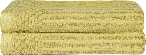 Vista 26 de Superior Juego de 6 toallas de algodón sólido y acanalado, toallas de cara de 13 x 13 pulgadas, toallas de mano de 16 x 28 pulgadas, toallas de baño