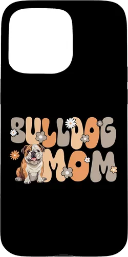 Vista 28 de Funda para iPhone 16 Bulldog Inglés Groovy World's Best English Bulldog Mom