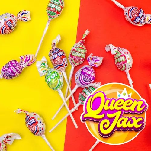 Vista 4 de Blow Pops - Bolsa de 1 libra - QUEEN JAX - Caramelos a granel - Paletas - Caramelos a granel - Bolsa de dulces - Caramelos a granel envueltos
