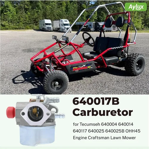 Vista 2 de 640017B Carburador con filtro de aire para Tecumseh 640004 640014 640117 640025 640025B OHH45 OHH50 OHH55 OHH60 OHH65 Engine Craftsman cortacésped