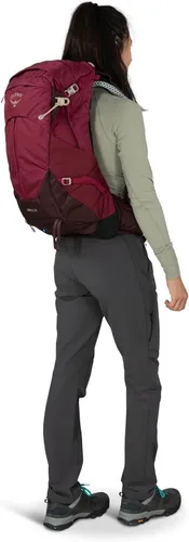 Vista 9 de Osprey Sirrus 24L Mochila de senderismo para mujer, Púrpura Elderberry/Chiru Tan