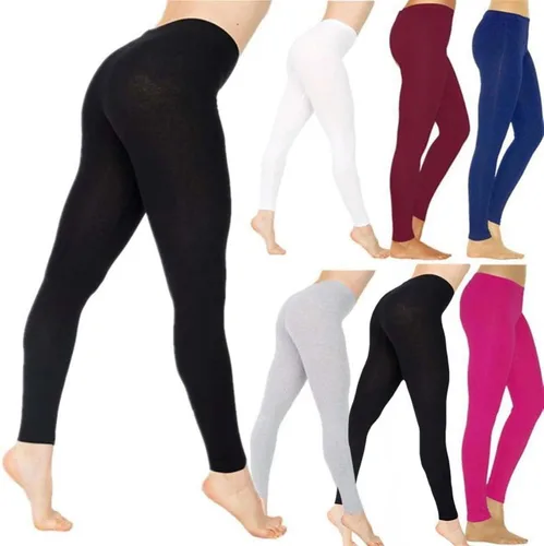 Vista 2 de TRENIS Ladies Elastic High Waist Slim Leggings Yoga Elastic Sports Fitness Hip Running Training Pants