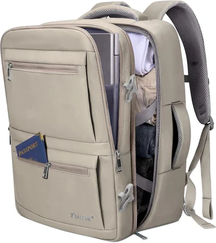 Vista 9 de BALEINE Mochila de Viaje para Mujeres y Hombres, Mochila Grande y Resistente de Equipaje de Mano para Laptop, Regalos para Negocios, Casual, Fin
