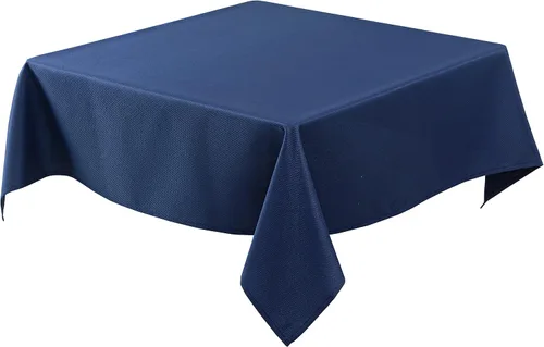 Vista 51 de Biscaynebay Auqa - Mantel cuadrado de 54 x 54 pulgadas, mantel de tela con tarjeta azul Auqa, pequeño, plegable, resistente al agua, para cocina