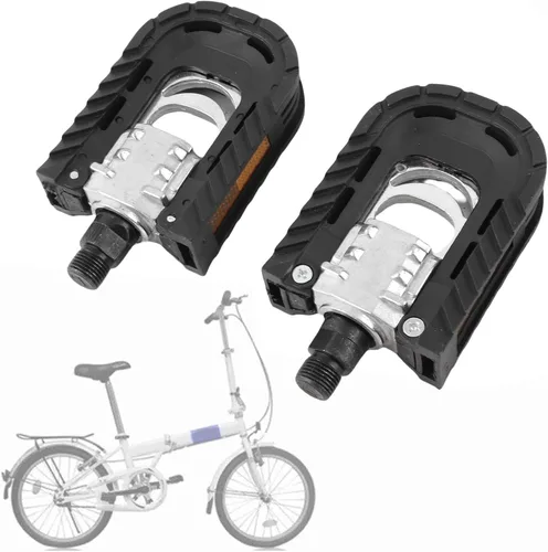 Vista 2 de Pedal plegable, 1 par de pedales plegables dobles para bicicleta de carretera, accesorio de bicicleta plegable