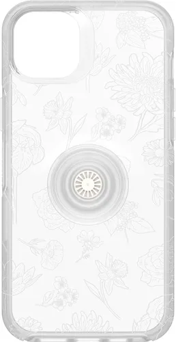 Vista 8 de OtterBox Funda para iPhone 14 Plus Otter + Pop Symmetry Series, color negro, PopSockets PopGrip integrado, delgada, apta para bolsillo, bordes