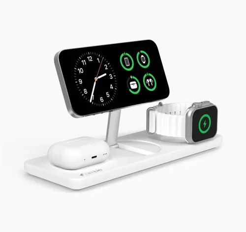 Vista 10 de Nimble Estación de carga inalámbrica Podium 3 en 1, carga de 25 W Negro