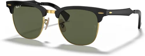 Vista 6 de Ray-Ban RB3507 Clubmaster Gafas de sol cuadradas de aluminio Azul sobre plata/gris