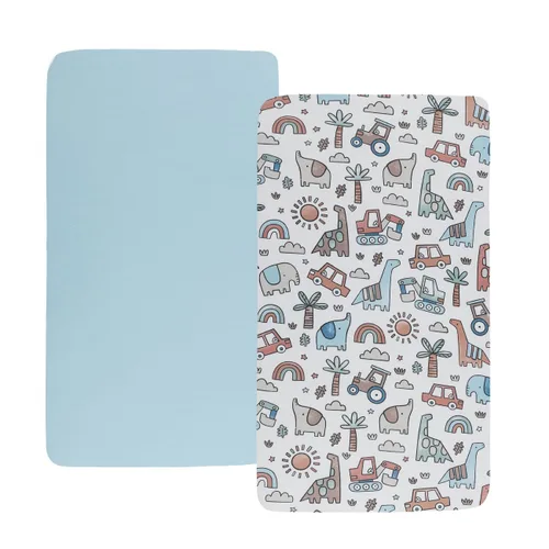 Vista 37 de Juego de sábanas de moisés, paquete de 2 sábanas bajeras ajustadas, elásticas ultra suaves, para colchón de cuna rectangular ovalada de reloj