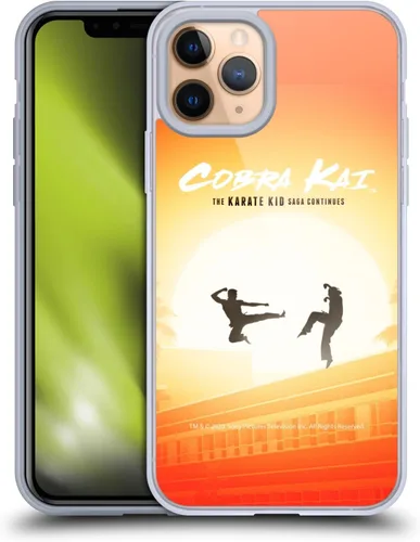 Vista 202 de Head Case Designs Funda de gel suave con licencia oficial de Cobra Kai Gold Medal Graphics compatible con Apple iPhone 7 Plus/iPhone 8 Plus
