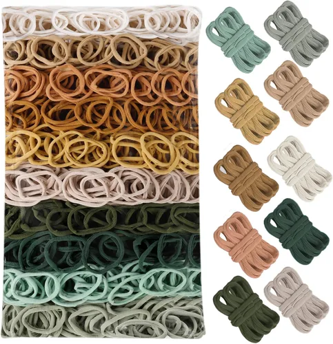 Vista 6 de 600 bucles de repuesto para telar de tejido para telar de 7 pulgadas, colores negros
