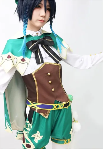 Vista 4 de DAZCOS Disfraz de Sangonomiya Kokomi Venti Klee para cosplay de Genshin para Halloween