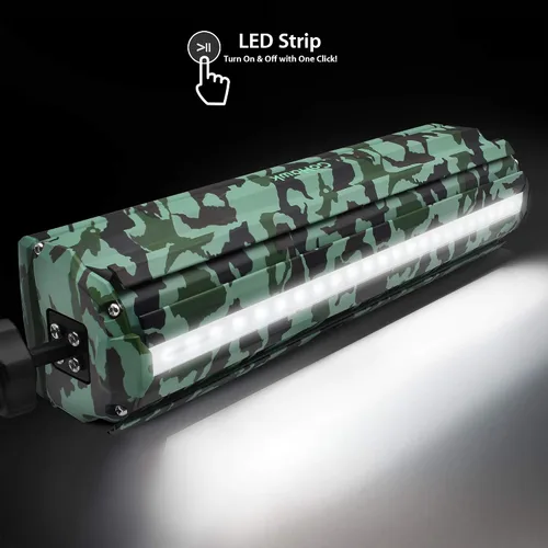 Vista 4 de GoHawk Altavoces de motocicleta Bluetooth impermeables, altavoces de manillar de motocicleta con luz LED, radio AUX/FM/puerto USB para motocicleta