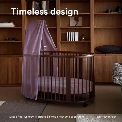 Vista 4 de Stokke Sleepi Bed V3 - Adecuado para edades de 0 a 5 años, marrón cálido Café cálido