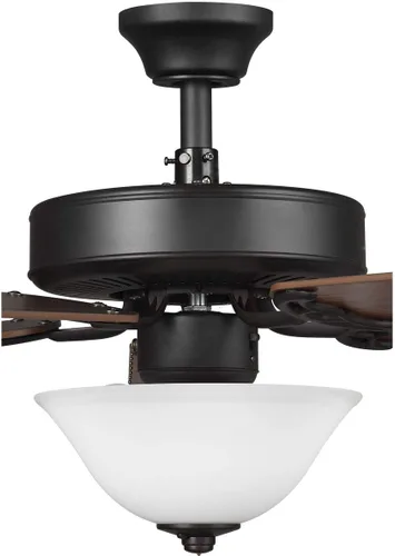 Vista 13 de AirPro Collection - Ventilador de techo de cinco aspas de 52 pulgadas con kit de luz blanca grabada