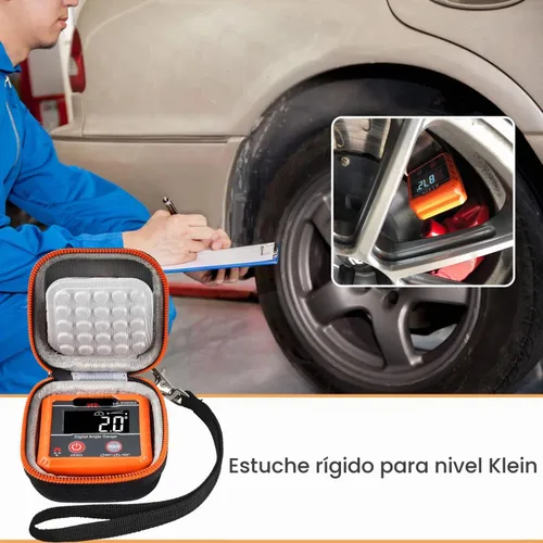 Vista 6 de Estuche ANKHOH Compatible con Nivel Digital Electrónico y Medidor de Ángulo Klein Tools 935DAG, Buscador de Ángulos Protractores, Bolsa