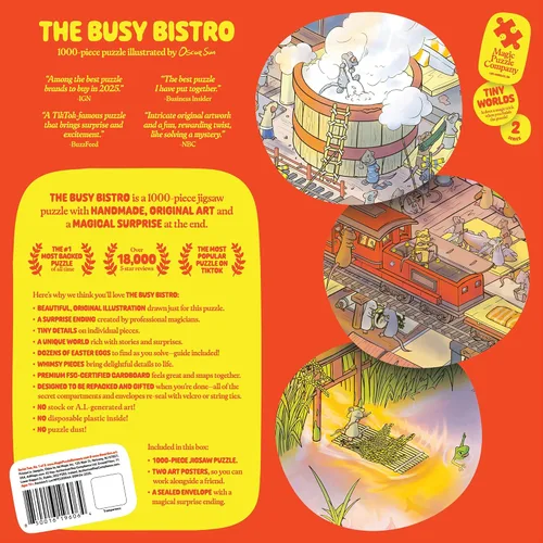 Vista 2 de The Busy Bistro • Rompecabezas de 1000 piezas de The Magic Puzzle Company • Serie Dos