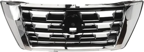 Vista 60 de Garage-Pro Conjunto de Parrilla Frontal para Nissan Frontier 1998-2000, Cáscara Cromada, Inserción Negra, Accesorios Nissan Frontier, NI1200183