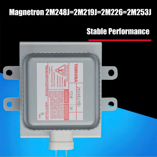 Vista 6 de 2M248J (GS) Horno de microondas Magnetron Enfriamiento por viento 1000W 2M253J para microondas Toshiba Compatible con 2M219J, 2M226, 2M248J 2M253J