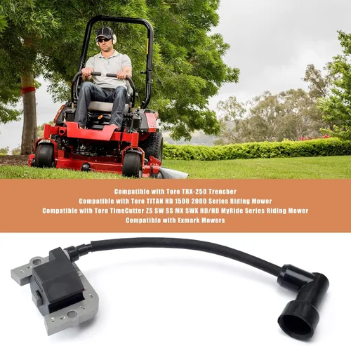 Vista 11 de 2 piezas Módulo de bobina de encendido Compatible con cortacéspedes Toro Titan TimeCutter Exmark Series 136-7883 139-0720 127-9216 compatible