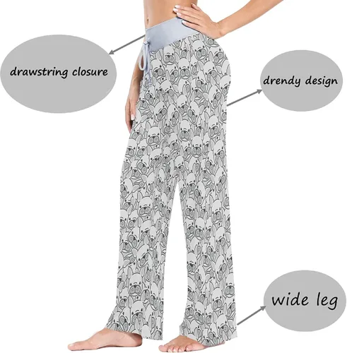 Vista 2 de vvfelixl Pantalones de pijama para mujer, ropa de dormir, pantalones de pijama, multicolor, XS-XL