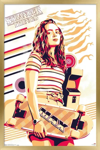 Vista 9 de Trends International Netflix Stranger Things: Season 3 - Póster de pared máximo, 14.725 x 22.375 pulgadas, versión enmarcada de madera de granero