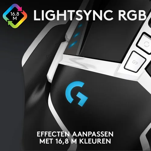 Vista 5 de Logitech G502 Lightspeed - Mouse inalámbrico para juegos, Blanco/Negro