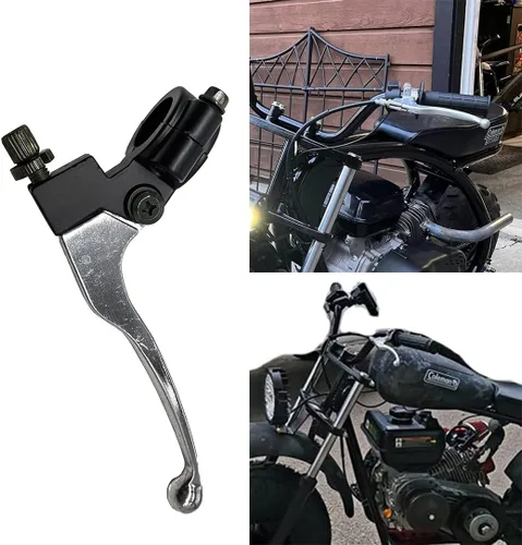 Vista 5 de Palanca de Freno de 22mm para Mano Izquierda con Cable de Freno Trasero Compatible con Coleman CT200U, CT200U-EX y BT200X para Mini Motos de 98cc