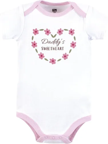 Vista 413 de Hudson Baby baby-girls Cotton Bodysuits 3-pack