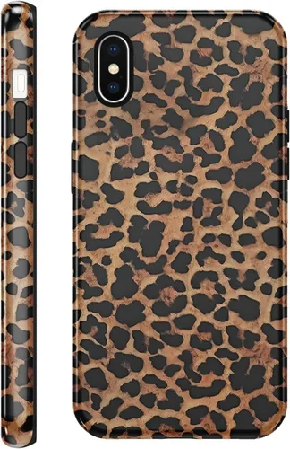 Vista 100 de Funda de teléfono con estampado de guepardo para iPhone 7/8/SE 2020/2022 de 4.7 pulgadas, funda de lujo con diseño de leopardo marrón coqueta a
