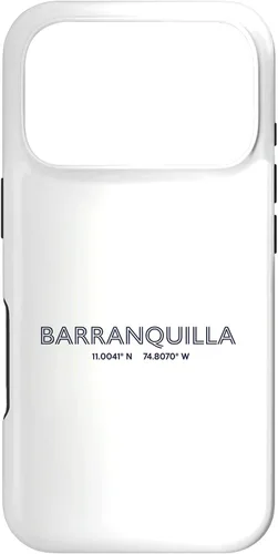 Vista 30 de Colombia City Coordinates - Barranquilla Case for iPhone 16