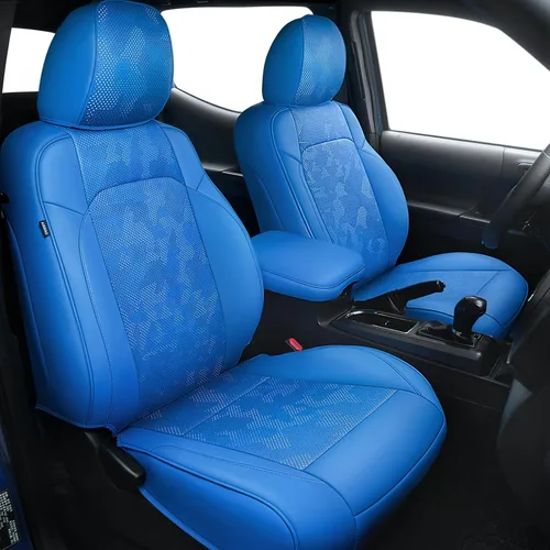 Vista 15 de Carlimeki Fundas de asiento personalizadas para Tacoma 2005 2006 2007 2008 2009 2010 2011 2012 2013 2014 2015 Crew Cab 2ª Gen Tacoma Base