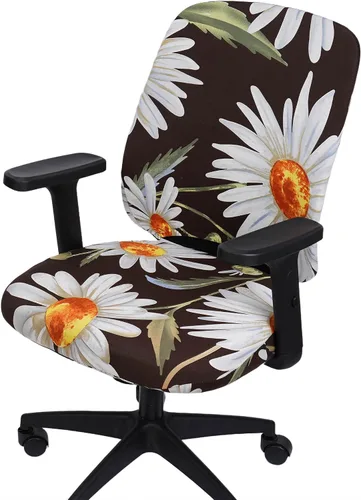 Vista 31 de Melaluxe Funda para silla de oficina de computadora, funda universal protectora y elástica para silla giratoria elástica