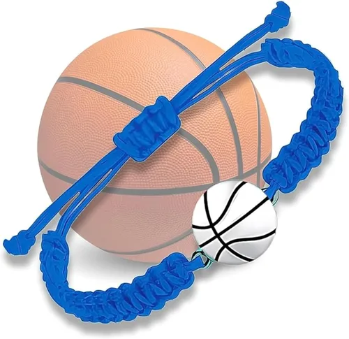 Vista 17 de Sportybella Pulsera unisex con dije de baloncesto – Pulsera de amistad ajustable con dije de baloncesto
