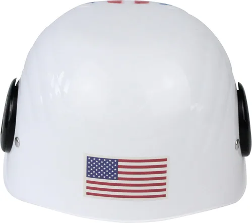Vista 5 de Accesorio para disfraz de casco de Maverick blanco de piloto de combate de la Fuerza Aérea, Blanco