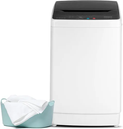Vista 9 de Bonnlo - Lavadora completamente automática de 17.8 libras, lavadora portátil 2 en 1, lavadora de carga superior y secadora giratoria con bomba