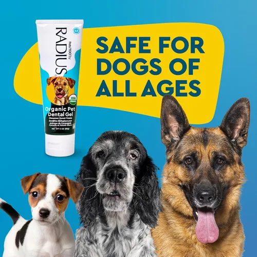 Vista 9 de RADIUS USDA - Pasta dental orgánica canina para mascotas, 1 unidad, 3 onzas, pasta dental no tóxica para perros, diseñada para limpiar los dientes